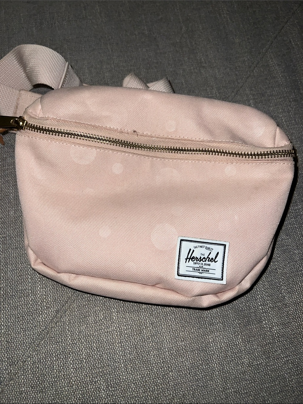 Herschel Supply Company Blush Pink Crossbody Waist Bag with Dot Pattern